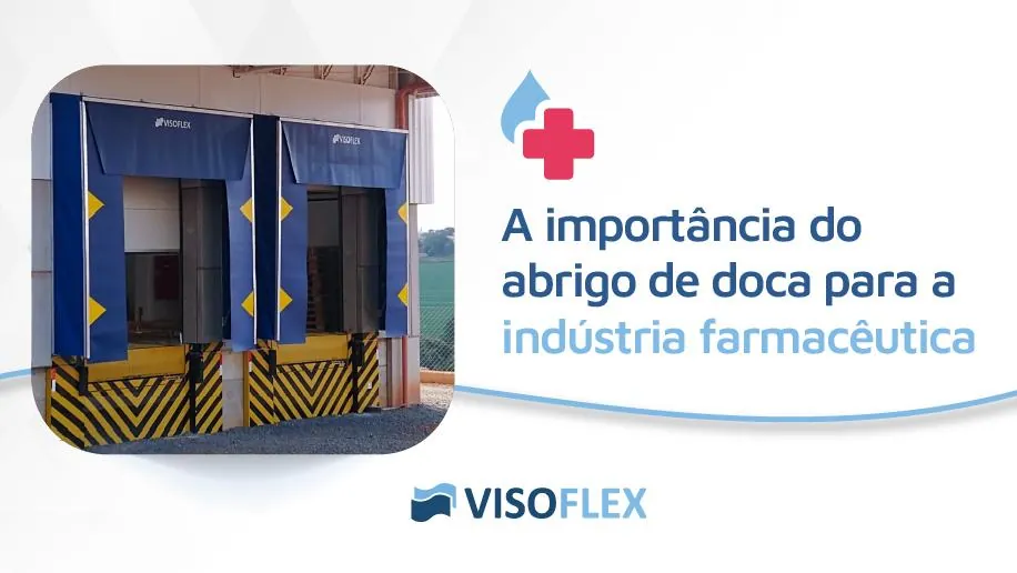 Docas de carga com abrigo de doca azul e para-choques zebrados